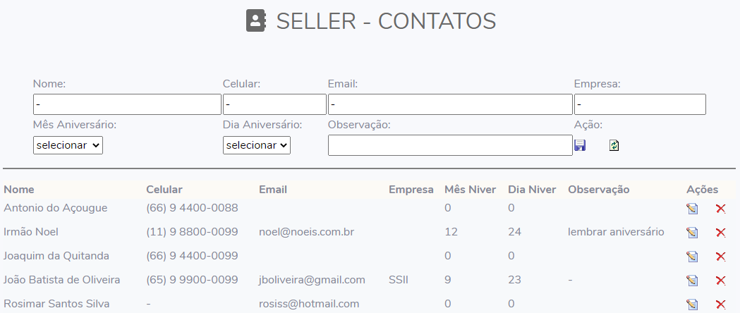 Contatos